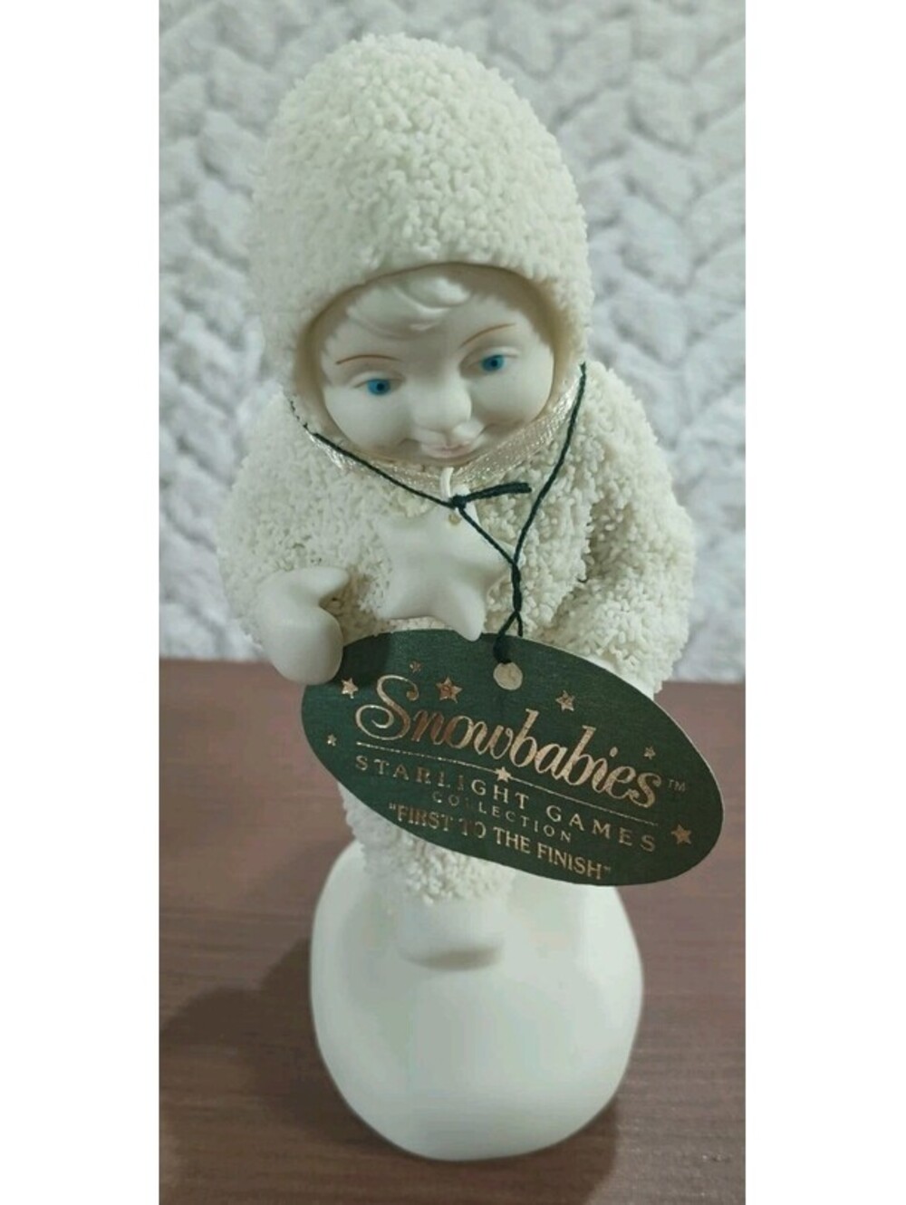 Department 56 - First To The Finish Line - Snow Babies - NEW No Box - Vintage